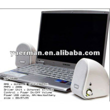 Professional usb laptop speakers for multimedia devices